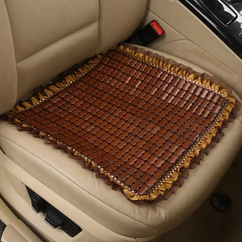 

Car single front bamboo cushion, single back seat, square mat, mahjong mat, single cushion, general summer mattress free.