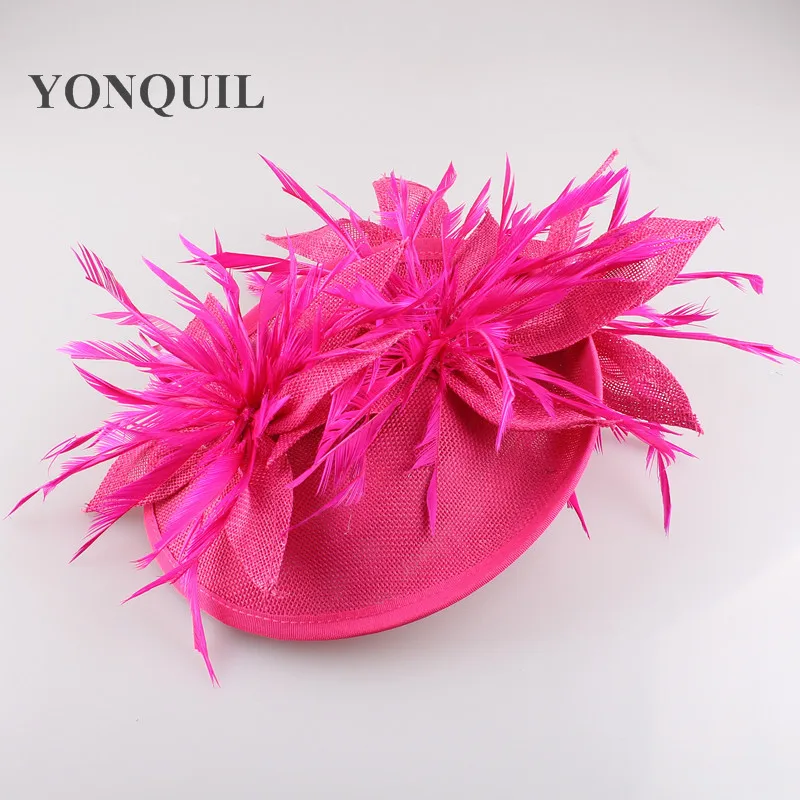 Дизайн Элегантные женские вечерние вуалетки шляпы-головные повязки для женщин церковная миллинерия гонки аксессуары для волос подарки на год SYF152