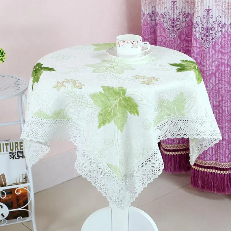 IHAD Round Table Cloth Kitchen Room Tablecloth Pastoral Style Table