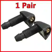 Pair Car Front Window Windshield Washer JET Spray Nozzle For BMW
