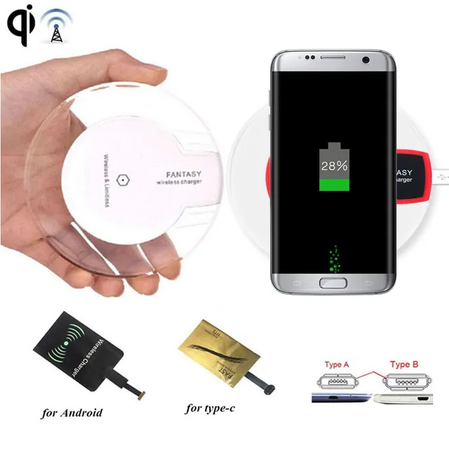 Qi Wireless Charger Charging Receiver For Samsung Galaxy