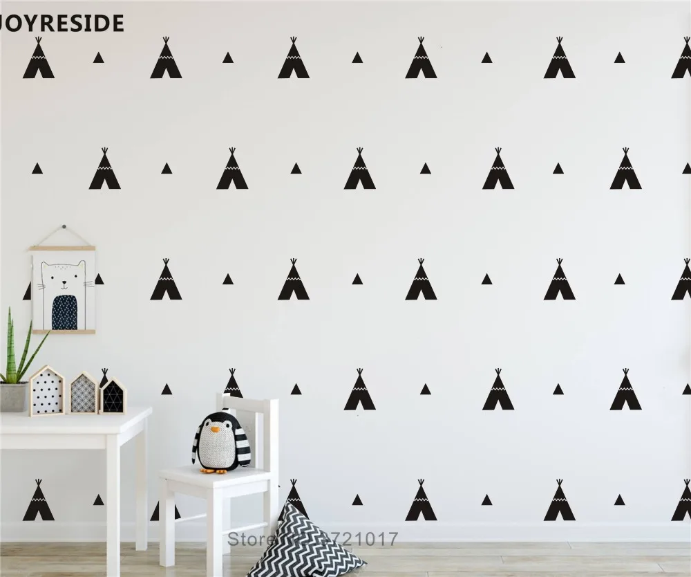القليل خيمة الفتيان غرفة ديكور فني صائق صور مطبوعة للحوائط مجموعة نمط الخيام المنزل ملصقا الأطفال Bedroon الديكور ملصقات جدار YMX27