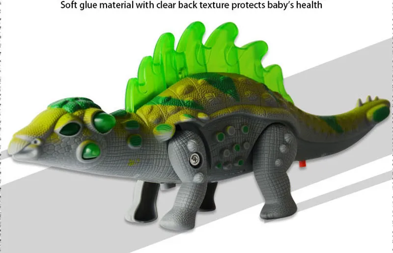 Электрические игрушки ходьба светящийся динозавр со звуком игрушки-динозавры для детей Мальчики Детские интерактивные игрушки