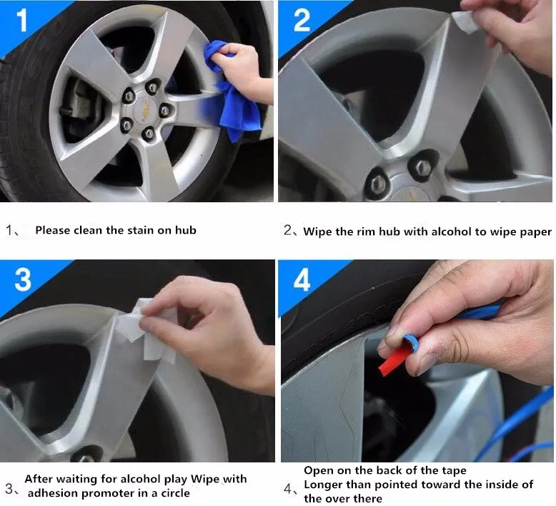 Лидер продаж автомобильный Стайлинг 8 м наклейка на ступицу автомобильного