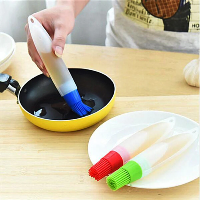 Buy Silicone BBQ Cleaning Basting Oil Brush Grill Oil