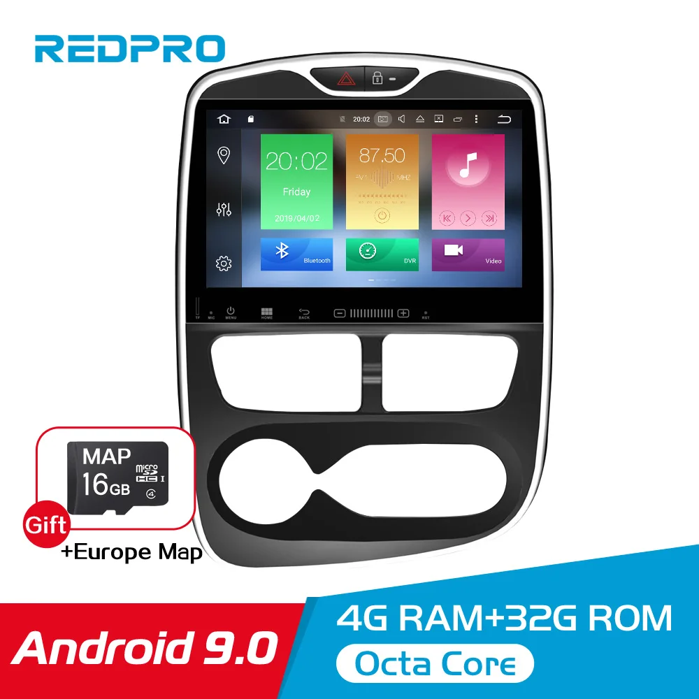 

10.1" Octa Core Android 9.0 Car DVD Stereo player GPS Navi Multimedia For Renault Clio 2016-2018 Auto Radio WIFI Video Headunit