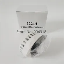 6 x Рулоны Brother Совместимые Ярлыки DK 22214 DK-22214 DK22214 DK2214 DK-2214 DK 2214 12 мм х 30,48 м