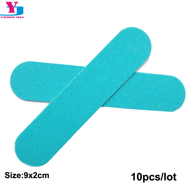 

10pcs/lot Blue Disposable Wooden Nail File Manicure Beauty Files Sandpaper Polishing Buffering Mini Nailfile Nail Care Tools