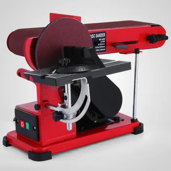 

New Belt Disc Sander Electric Combination Bench Top Woodworking Adjustable Tilt