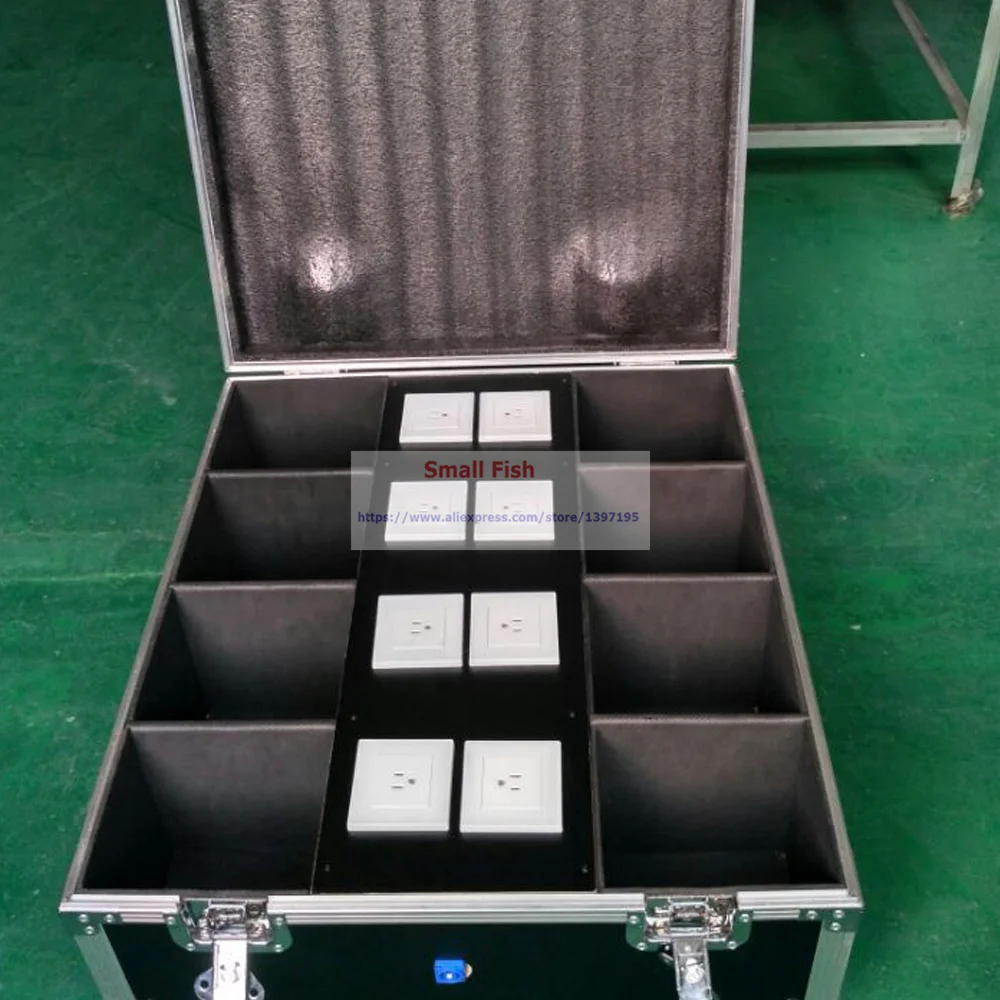 12 шт./лот в Flightcase переносной Новый 4X10 Вт RGBWA-UV 6 цветов батарея беспроводной светодио дный LED Par огни с ИК дистанционное управление Быстрая