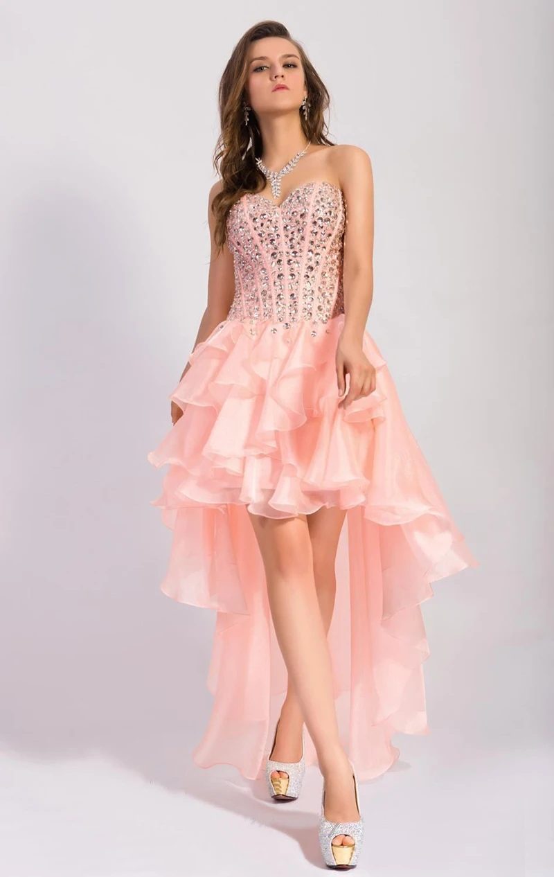 Junior High Low Prom Dresses for Cheap