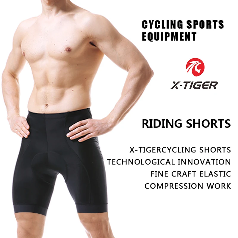 X-TIGER Pro Racing велосипедные шорты с 5 см итальянские Захваты легкие короткие штаны высокой плотности 5D гелевая подкладка для длительной езды