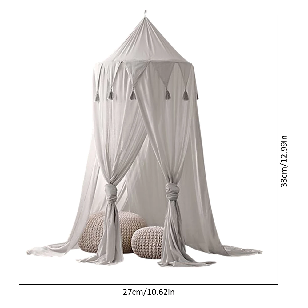 Ins стиль детская треугольная кисточка шифоновая палатка для детской фотосессии детская кроватка москитная сетка палатка мечты