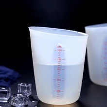 500 мл силиконовый мерный стакан большой мерный стакан для выпечки молочного масла залейте носик мерный кувшин для кухни инструменты для выпечки кондитерских изделий