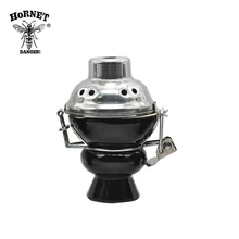 Керамическая чаша для кальяна с металлической ветровой крышкой и угольным экраном чаша для кальяна