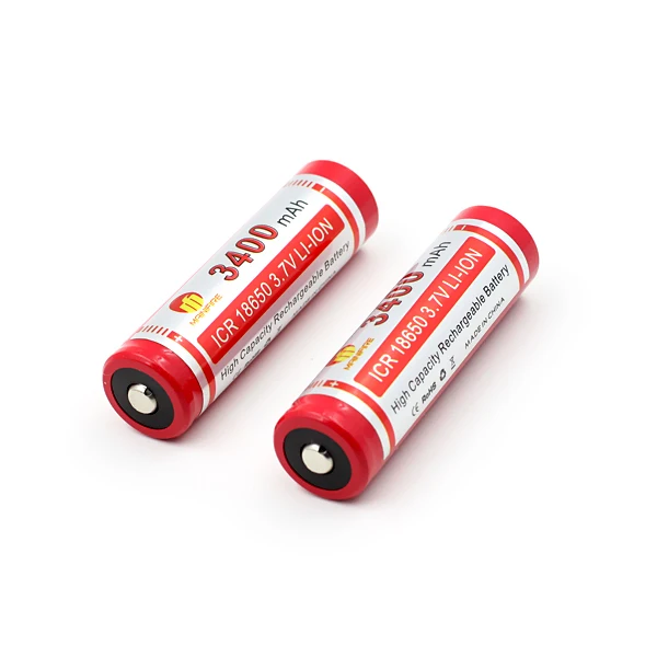 Mainifire ICR 18650 3400mah 3 7 V Аккумуляторная литий-ионная батарея с кнопкой (1 шт.) |