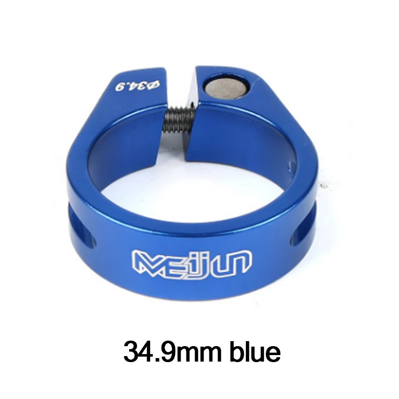 Blue 34 9 Meijun 31,8 мм 34,9 мм горный велосипед цвет красный и зеленый фиолетовый фикфиксатор для сиденья аксессуары - Цвет: Blue 34 9