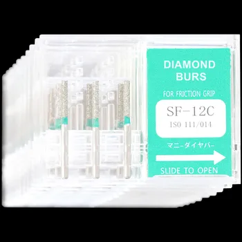 

30Pcs(10Boxes) Dental Diamond Burs SF-12C Polisher Drill FG1.6mm High Speed Handpiece Polishing Dentist Burrs