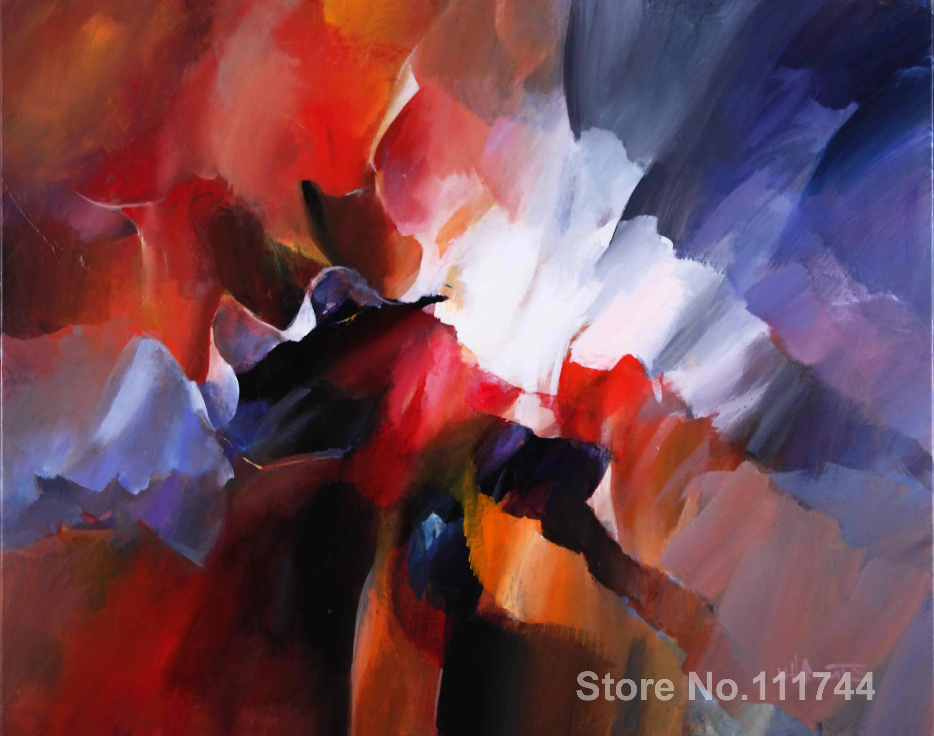 

Modern art Flowerexpression by Willem Haenraets paintings for living room Hand painted High quality