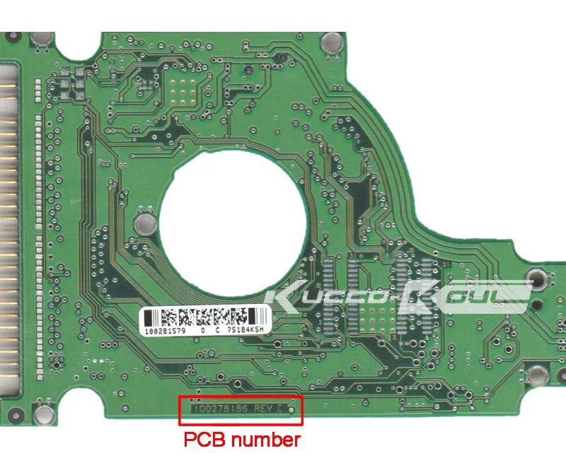Жесткие детали привода PCB Логическая плата печатная плата 100278186 для Seagate 2,5 IDE/PATA hdd восстановление данных ремонт жесткого диска