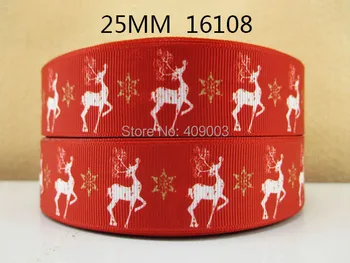 

50Y16108 kerryribbon diy 1" printed Grosgrain ribbon DIY headwear ribbon and bow garment accessories