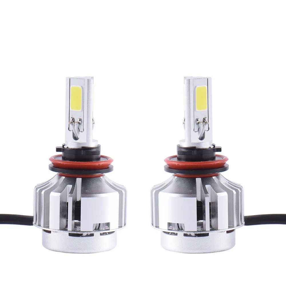 

2pcs/set H8 H9 H11 72W 6600Lm 6500K LED COB Car Headlight Conversion Kit 360 Degree Fog Front Lamp Bulb DRL Super White