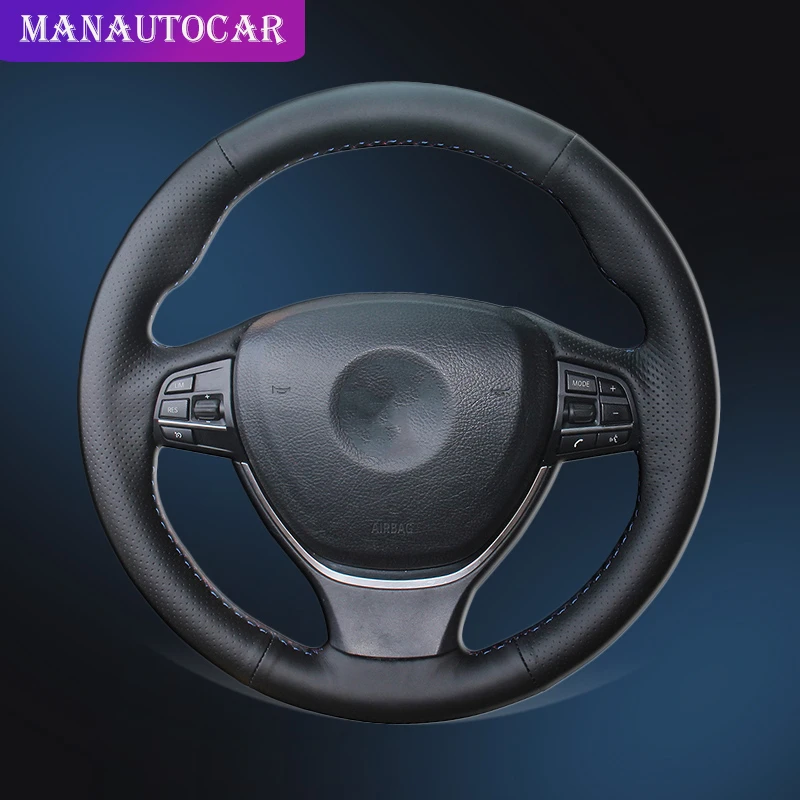 

Auto Braid On The Steering Wheel Cover for BMW F10 2014 520i 528i 2013 2014 730Li 740Li 750Li Interior Car Steering Wheel Cover
