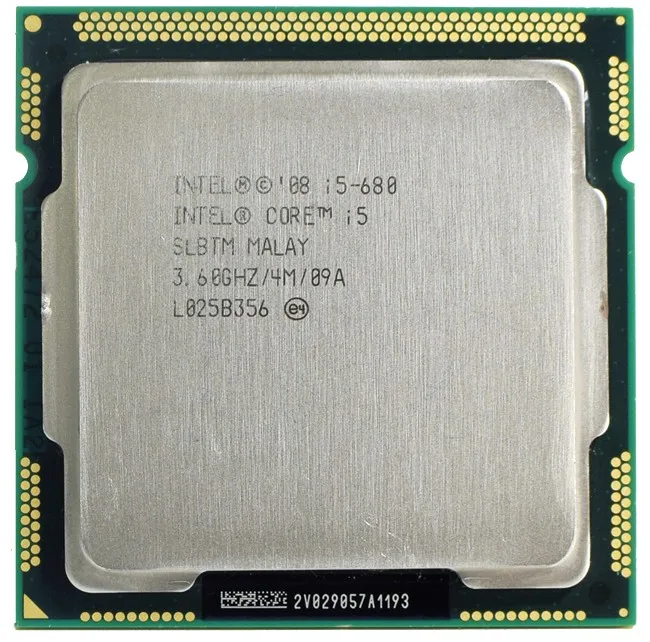 Intel Core i5 680 SLBTM Desktop CPU Processor LGA1156 3.60GHz 4MB 2.5 GT/s processors