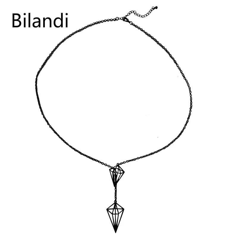 

Fashion Metal Dark Chain Long Necklace Nordic Style Simple Alternative Street Beat Necklace