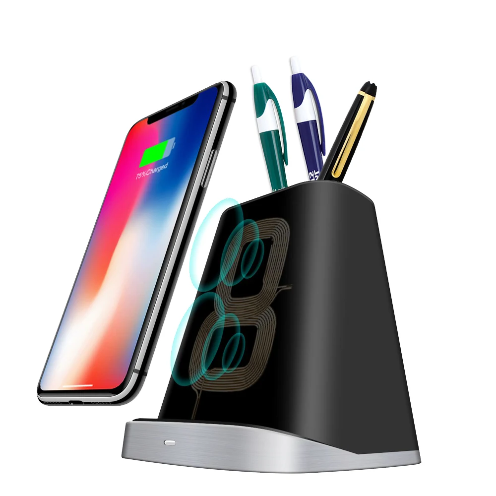 wireless charger pen pot qi charging pad  stand 