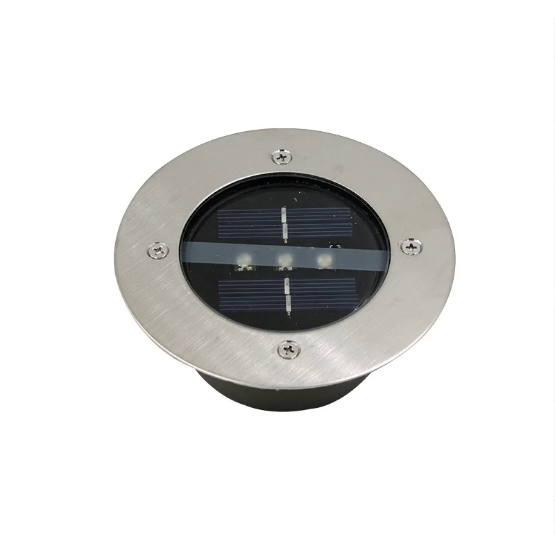 Painel de Iluminação ao ar Movido a Energia Lâmpadas de Assoalho Levou as Luzes do Ponto do Jardim Lote Livre Solar Levou Luz Convés 3 Subterrânea Via 4 Pçs - 4 Lâmpadas subterrâneas