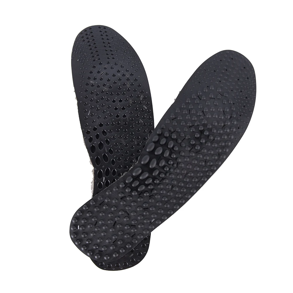 

1 Pair Man Women Insoles Silicone Gel Insoles Shoe Inserts High Quality Black Color