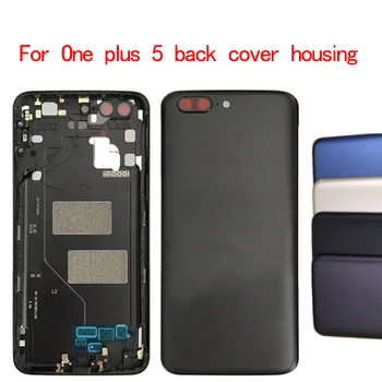 

Battery Back Cover Replacement For Oneplus 5 A5000 Housing Case +Power Volume Buttons for one plus 5 battery cover 5pcs/lot