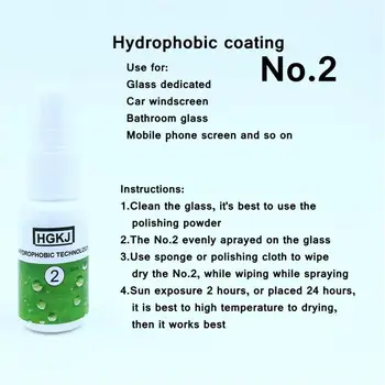 

Nano Coating Agent Hydrophobic Spray 50ml Tool Car Care Glass Windshield Mirror Rainproof Protection Liquid Polish