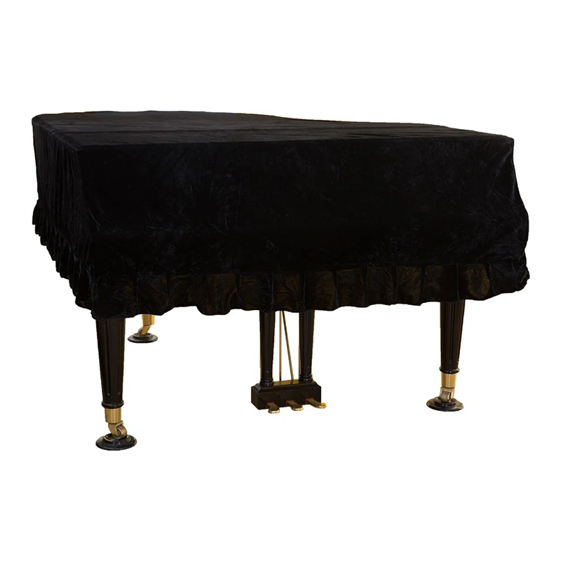 Бархатный Чехол для фортепиано универсальная модель плюшевый Золотой Jujube красный фиолетовый пылезащитный антипригарный серый наполовину драпированный чехол для фортепиано