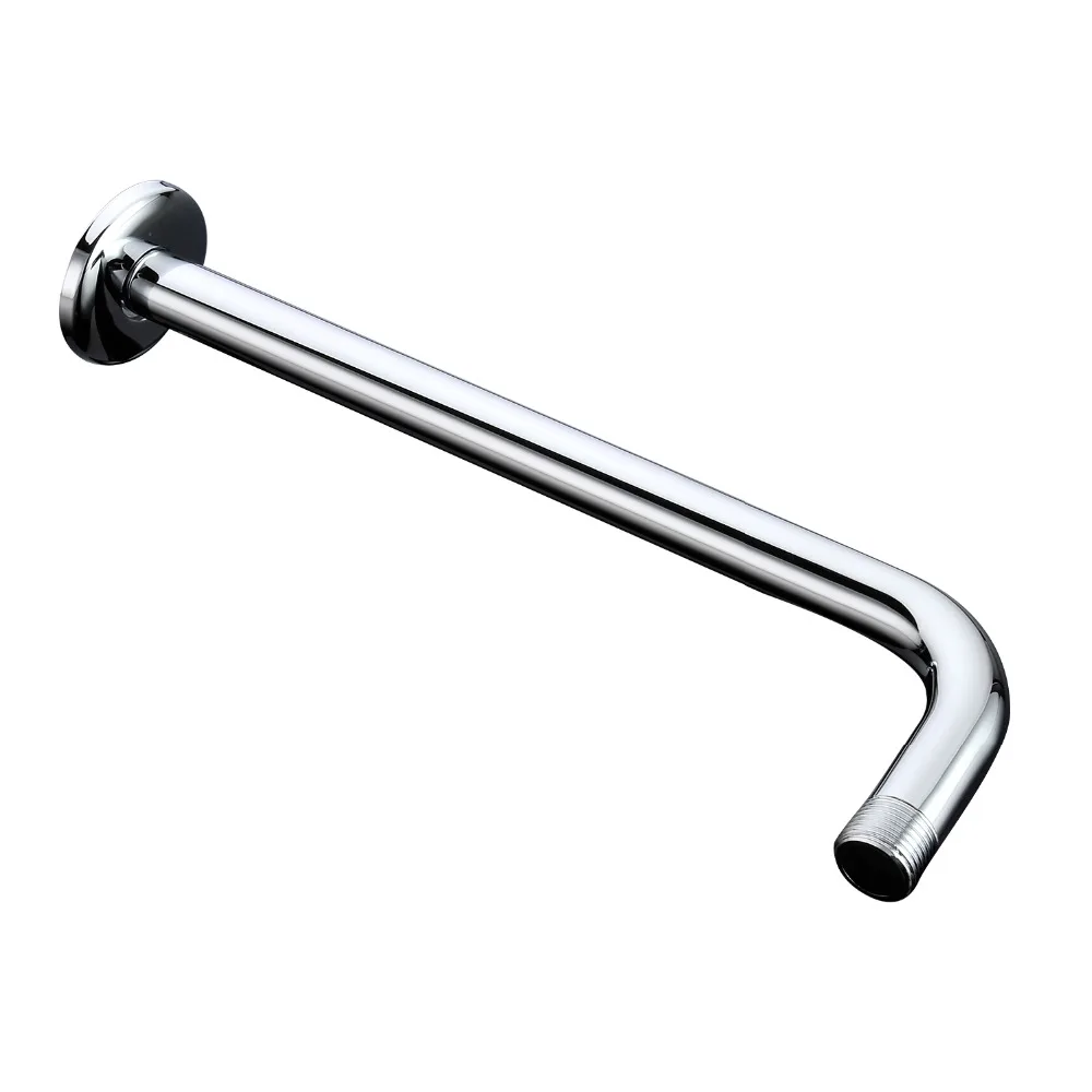 Wall Mounted Brass Chrome Finished Shower Arm Bathroom Round For