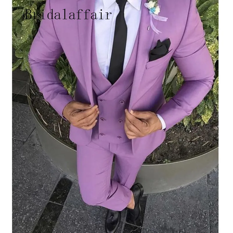 Новейший дизайн 2019 года пиджак и брюки Bridalaffair под заказ серый смокинг мужской