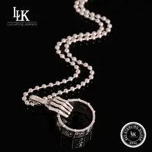 Vintage 925 Sterling Silver Jewelry For Men Skeleton Skull Necklace Steampunk Collares Vintage Lightning Demonic Claw Pendant