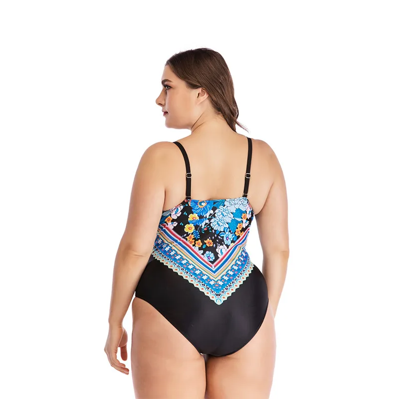 One Piece Swimsuit Plus Size Swimwear Women Push Up Bathing Suit WITH Wire Monokini Bodysuit Beach Wear High Cut Swim Suit