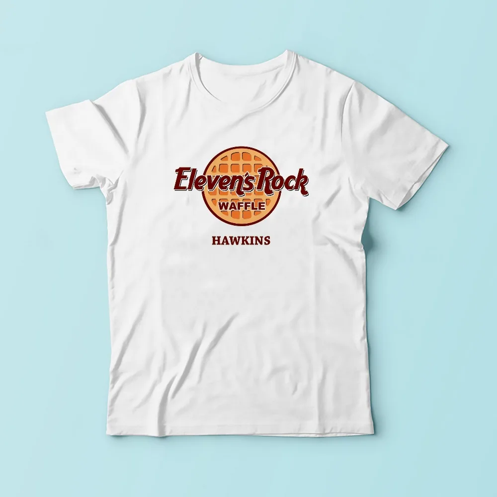 stranger things eleven rock waffle hawkins t shirt men new stranger things eleven rock waffle hawkins t shirt men new