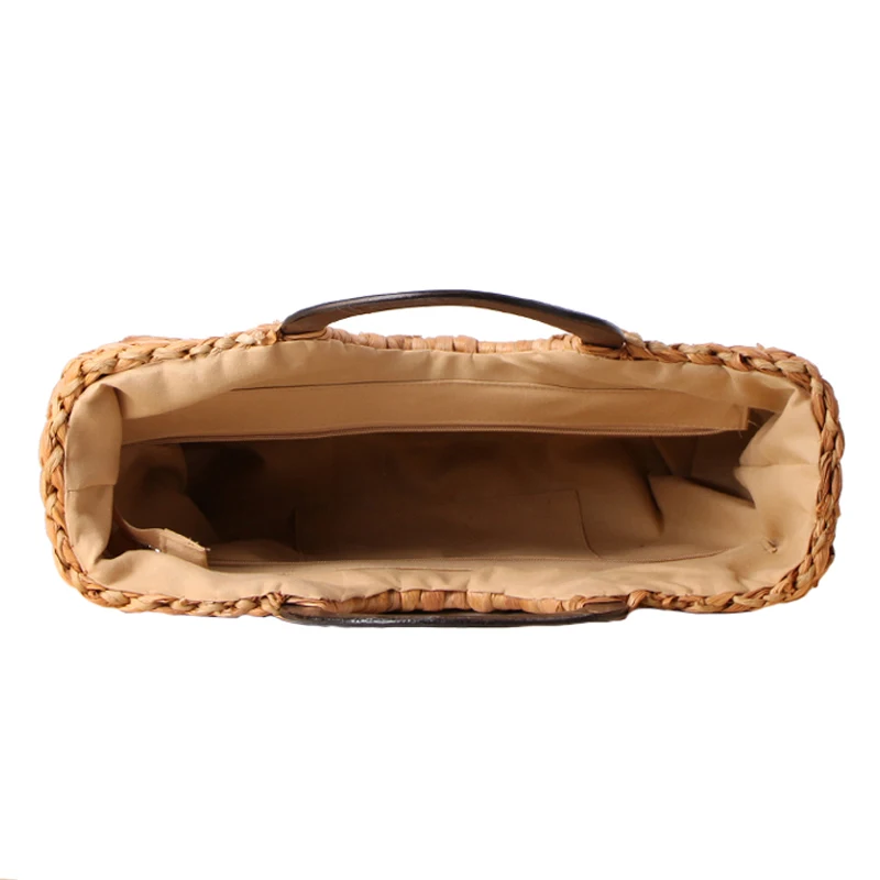 Women Vintage Rattan Handbag Female Bohemian Summer Beach Straw Bags Lady Simple Weave Bag Handmade Casual Large Tote SS0398 (10)