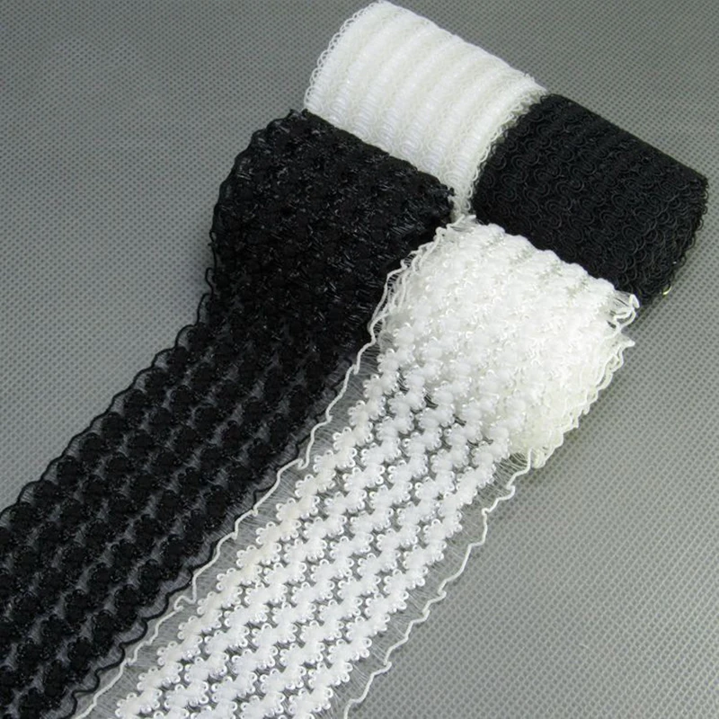

Lace Rubber Elastic Bands 50mm For Sewing Underwear Black White Net Elastic Ribbon 5cm Garment Handmade Accessories Trimming 1M