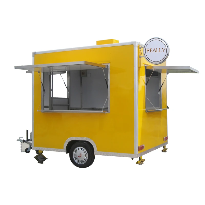 Hot sale mobile food cart with advertisement display food trailer food