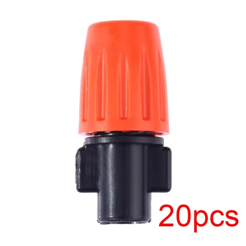

20pcs DIY Micro Drip Irrigation Plant Self Watering Garden Hose Three Micro-nozzle Sprinklers Red Mouth Spray Nozzle
