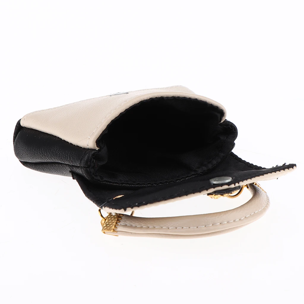 White&Black Fashionable Artificial Leather Miniature Dolls Handbag Purse Bag for 1/6 Girl Doll Clothing Accessories Gift for Kid
