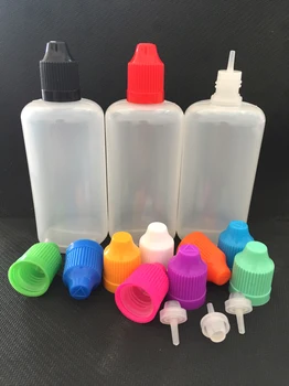 

Factory Price 10pcs PE 100ML 120ML Plastic Dropper Bottles With Colorful Childproof Cap Empty Bottle PE Plstic For Vape Juice