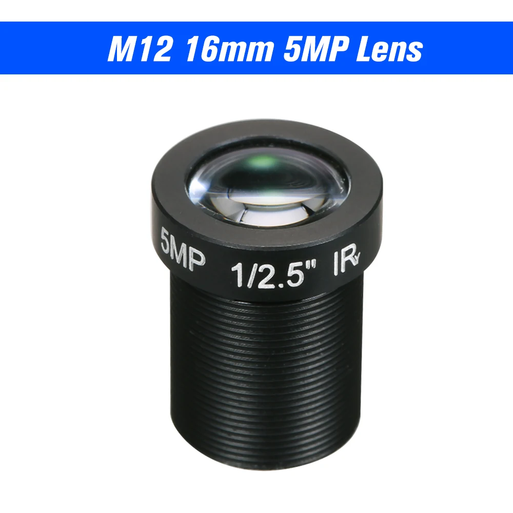 HD 5 0 мегапикселей Мп 16 мм M12 CCTV Camera Lens объектив ip-камера F2.0 Fixed Iris * P0.5 1/2.5 &quotформат