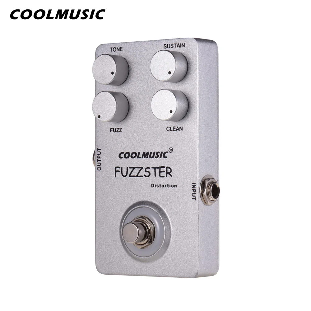 

COOLMUSIC C-FC1 Fuzzster Distortion Guitar Effect Pedal Bass Fuzz Pedal for Electric Guitars Alluminum Alloy Guitar Accessories