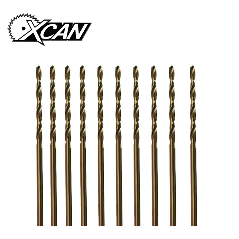 

XCAN 10 Pieces Diameter 2.5mm Cobalt 5% M35 High Speed Steel Twist Drill Bit Set Metalworking Drill bit