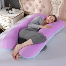 Подушка для сна для беременных женщин, хлопок, рисунок кролика, u-образная Подушка для беременных